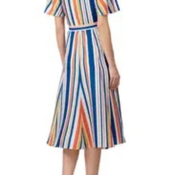 Slate & Willow Riviera Stripe Wrap Dress Size M - Picture 3 of 4